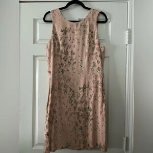 Poleci Silk Sheath Sleeveless Dress sz 10